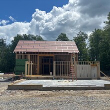 Luxury home under construction in Manchester, Vermont